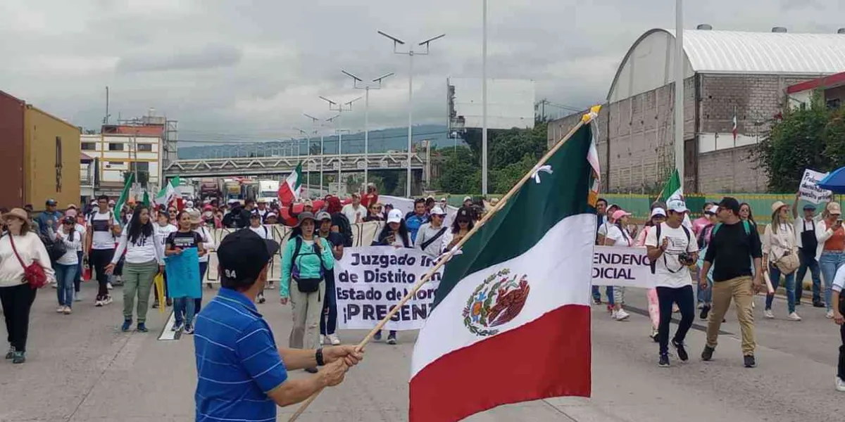 Embotellamiento en Paso Expres: integrantes del PJF marcharon de la Paloma de la Paz a la Ciudad Judicial