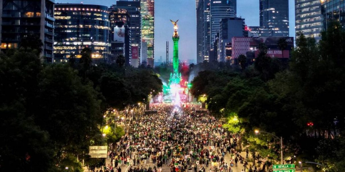 Celebraciones en Reforma tras triunfo de México dejan dos fallecidos