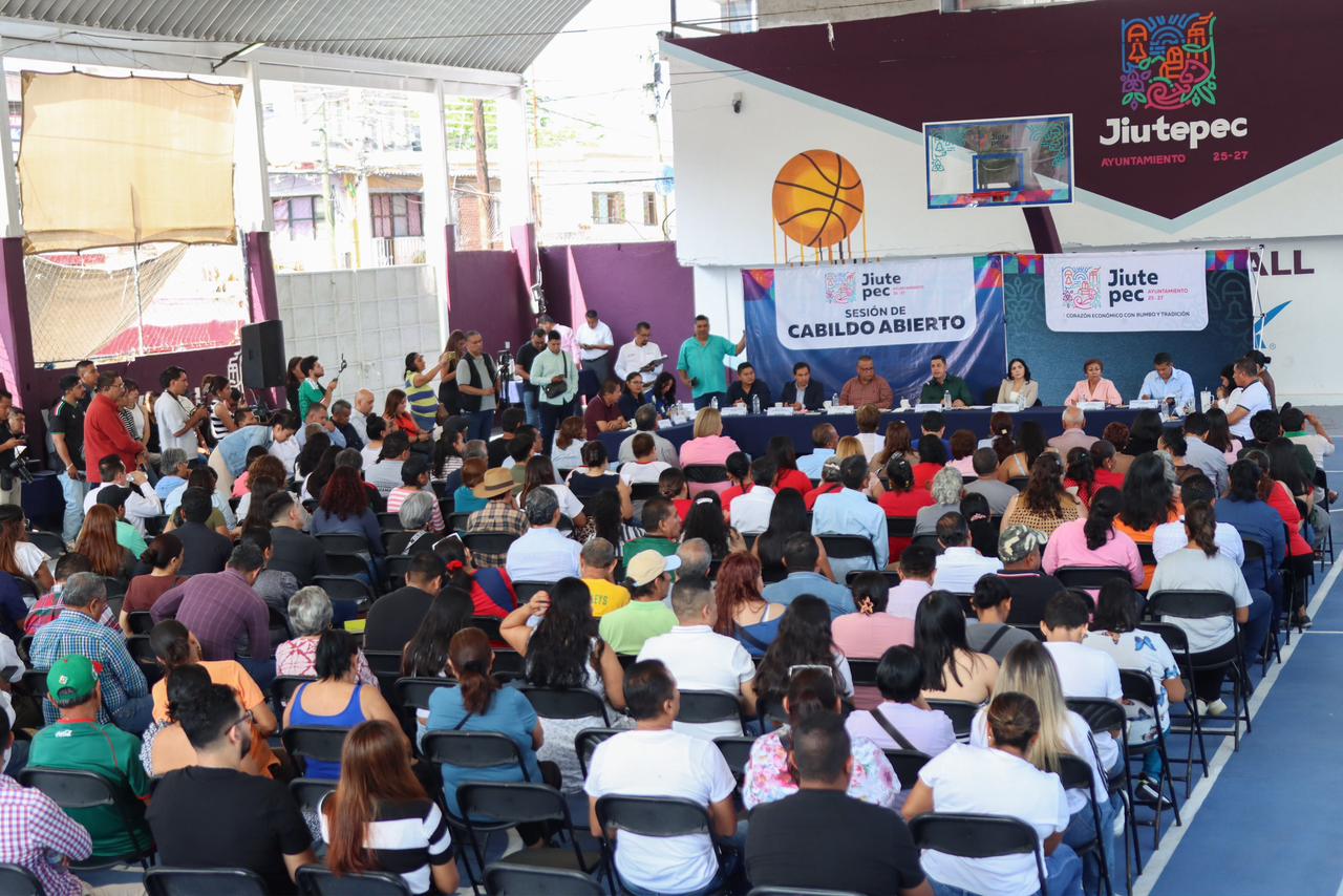 Jiutepec realizó un Cabildo Abierto en Progreso para escuchar a la ciudadanía, informar avances de gobierno y fortalecer la participación ciudadana.