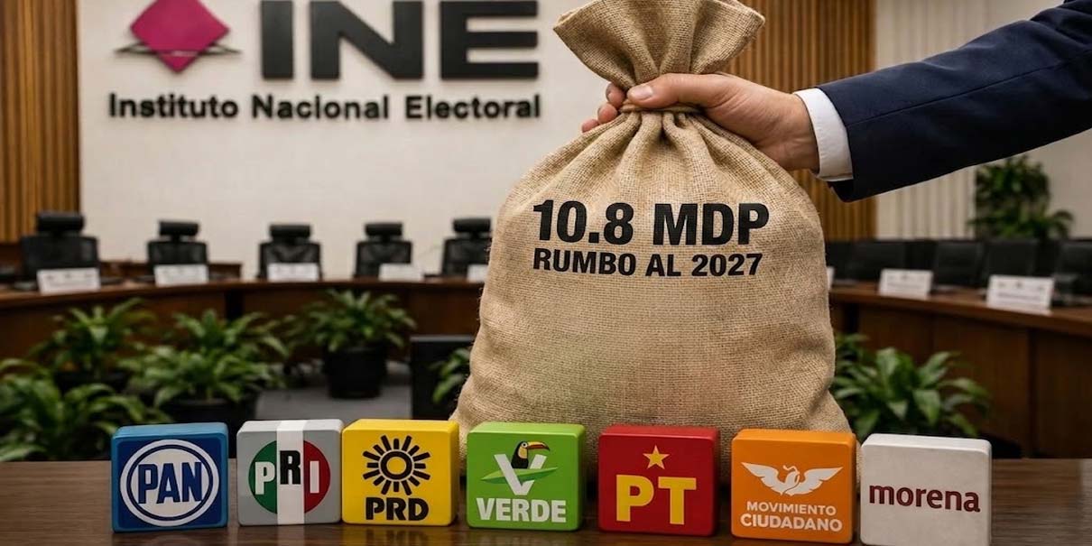 Morena, el más beneficiado con los 10 mil 842 mdp que INE proyecta para partidos en 2027