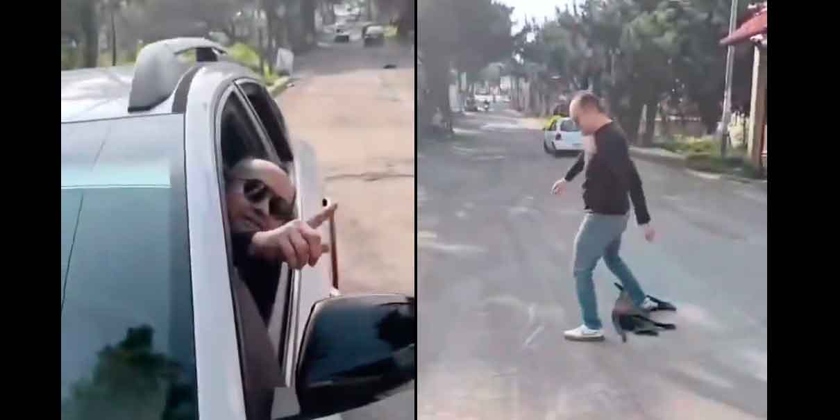 Sujeto atropella a perro en Milpa Alta y patea su cuerpo para retirarlo de la calle. VIDEO