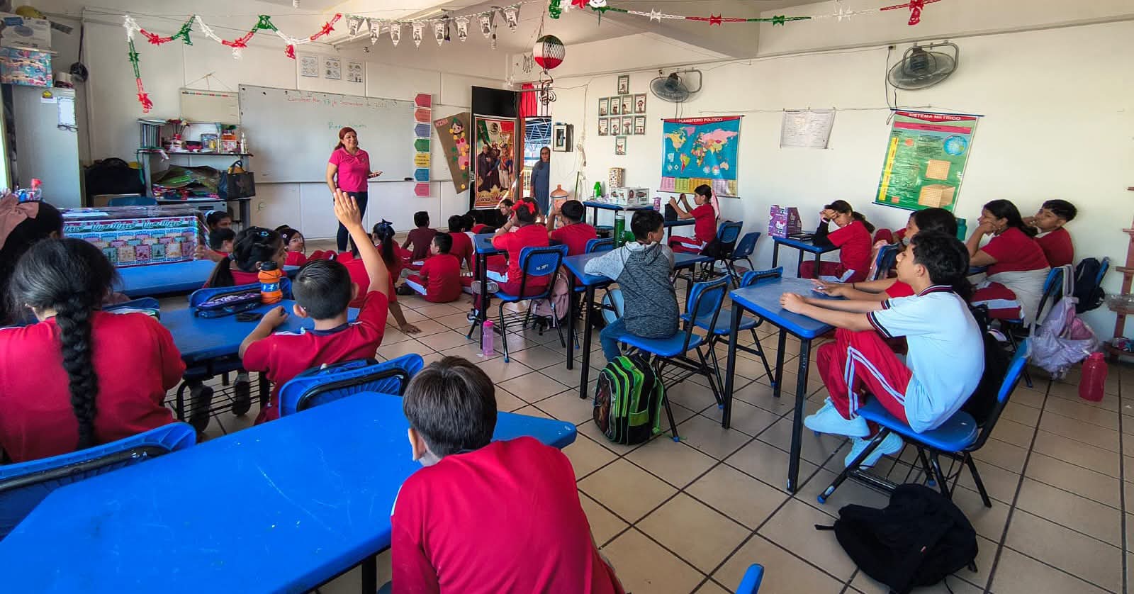 Alumnos de la Primaria Mariano Escobedo recibieron orientación sobre trata, redes sociales y respeto