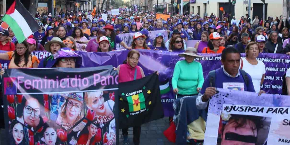 Mujeres toman las calles de CDMX contra la violencia machista