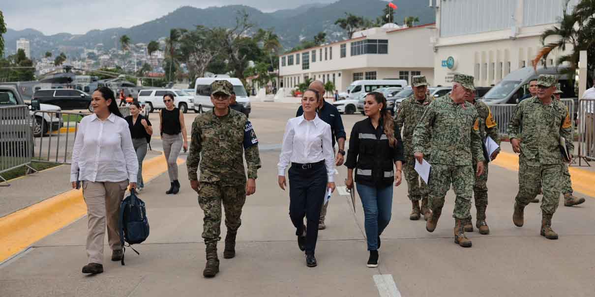 Sheinbaum da prioridad a agua potable y caminos en Acapulco