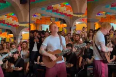 Ed Sheeran se echa un "palomazo" inolvidable  en el Salón Tenampa de Garibaldi