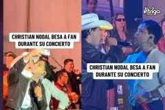 VIDEO. Christian Nodal causa polémica por cantar ebrio y besar a fan en Lagos de Moreno