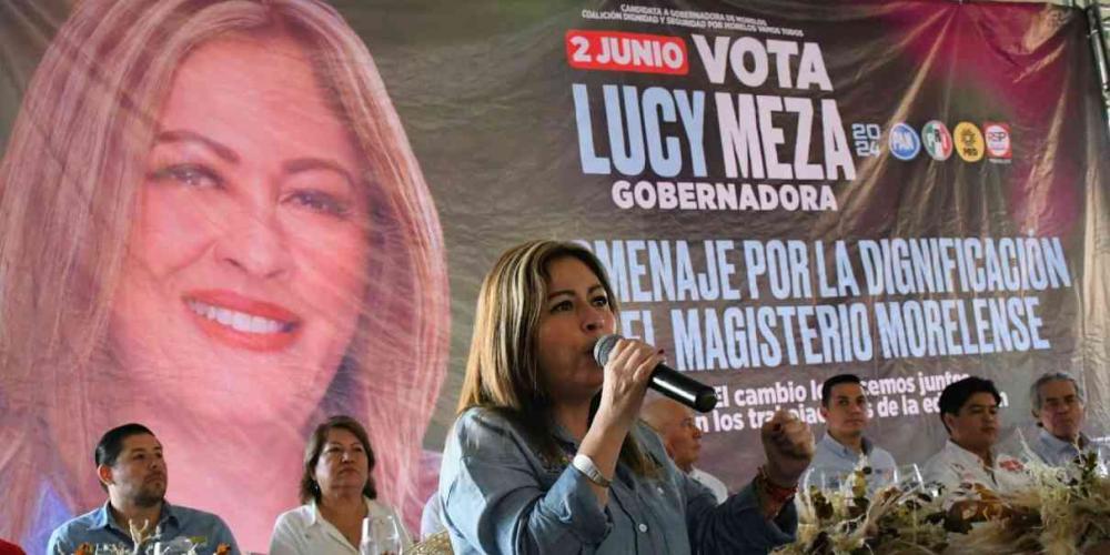 Respaldan maestros de Morelos a Lucy Meza