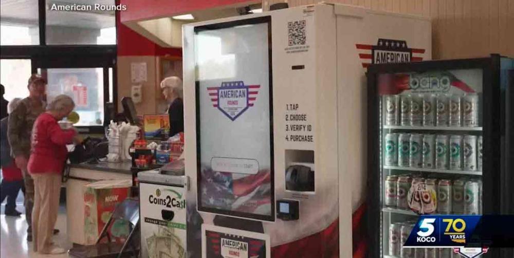 Venden balas en máquinas expendedoras en tiendas de abarrotes de Estados Unidos