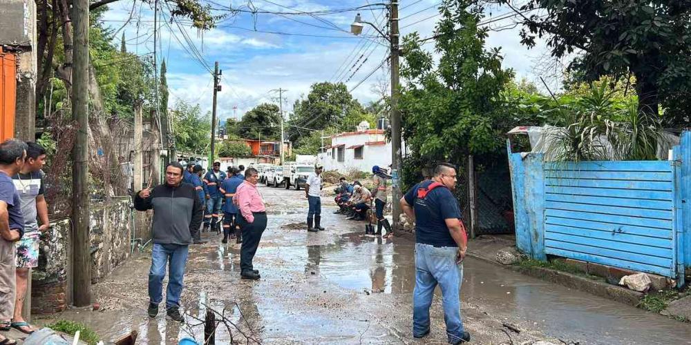 Severas afectaciones en Yautepec tras intensas lluvias 