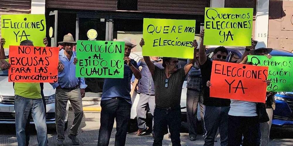  Exigen elecciones en ejido de Cuautla 