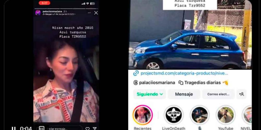 VIDEO. Roban auto a influencer poblana en Plaza Puebla 