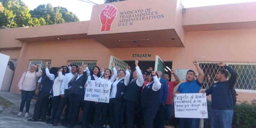 El 4 de febrero, emplazamiento de administrativos de la UAEM