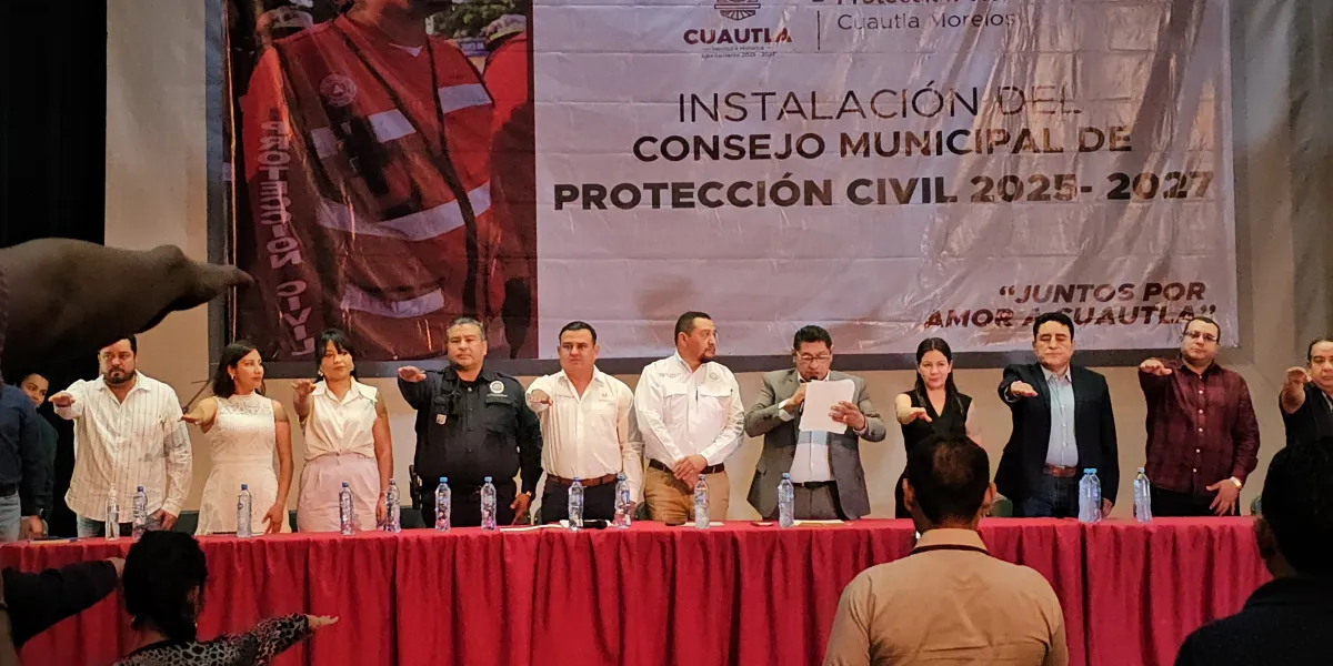 En Cuautla, instalan Consejo de Protección Civil para el periodo 2025-2027