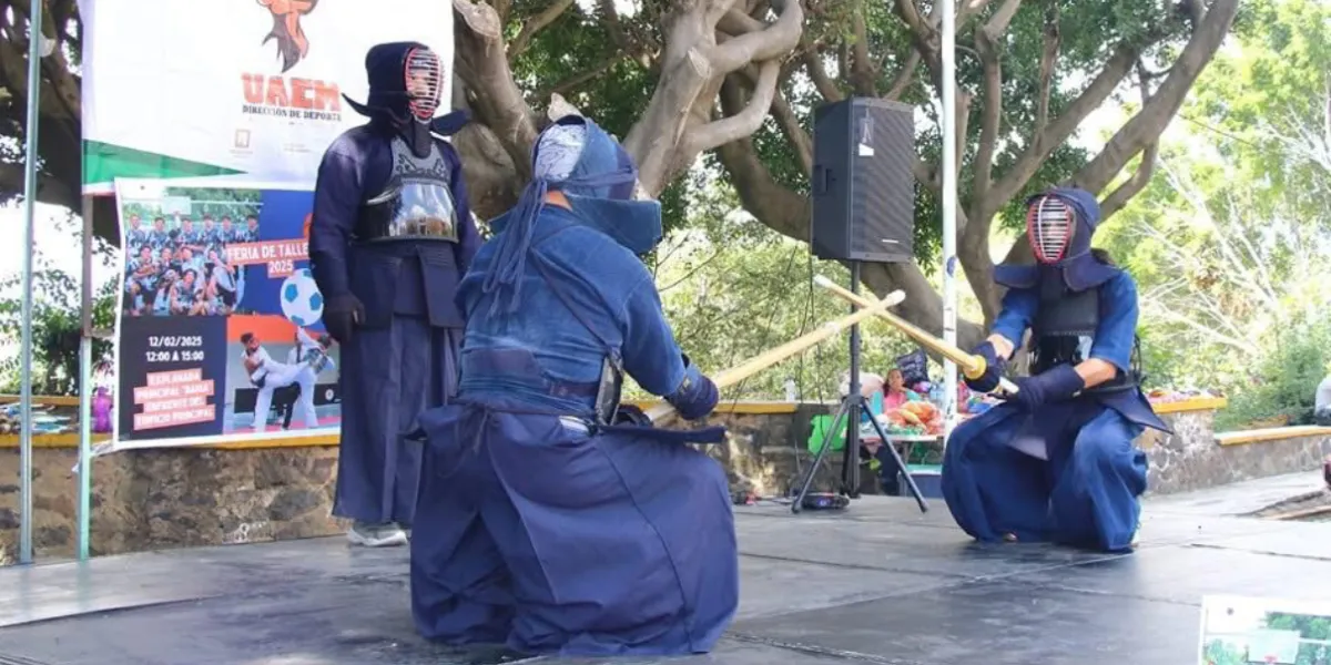 La UAEM realizó exhibición de kendo durante sus actividades.