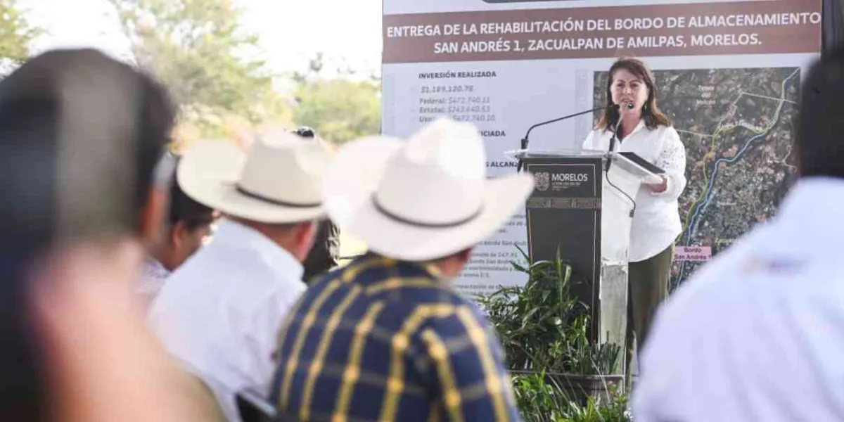 Entrega gobierno de Morelos obras hídricas que abonan al bienestar social