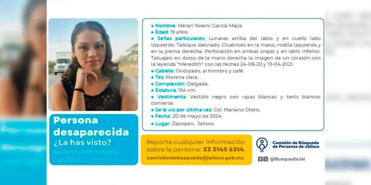 Familiares encuentran pistas de Merari Noemí García Mejía en Rancho Izaguirre, mujer desaparecida en 2024