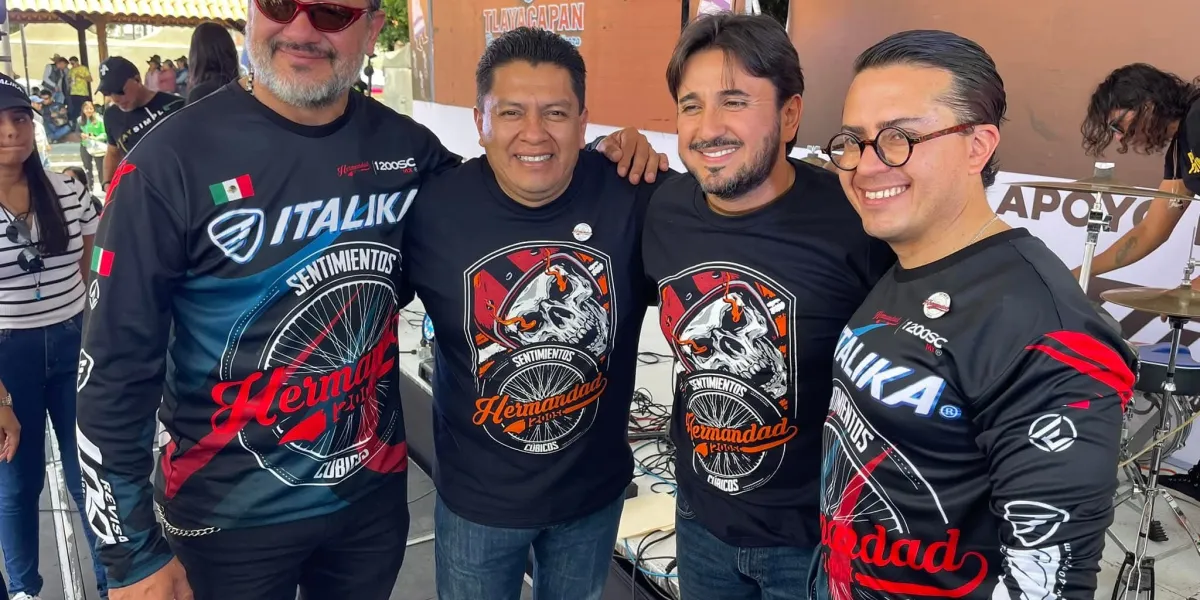 Mega rodada biker en Tlayacapan, reúne a más de 2 mil motociclistas y 5 mil visitantes 