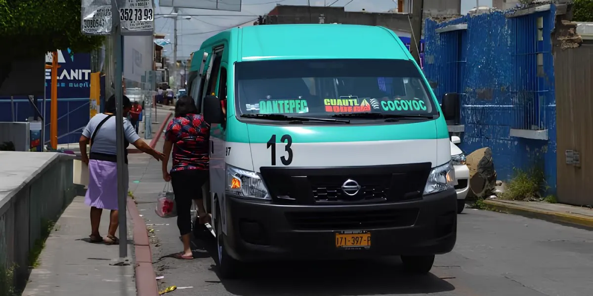 Por extorsión, deja de prestar servicio ruta 13 de Oaxtepec