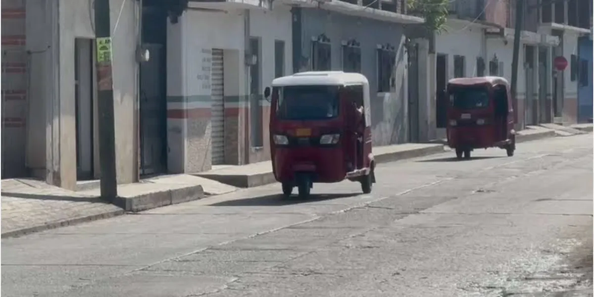 Mototaxis de la localidad