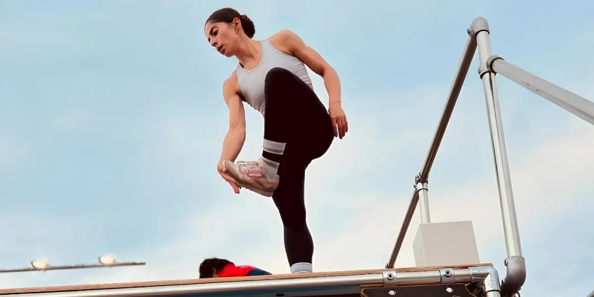 Ella Bucio encaró el selectivo nacional de parkour en Oaxtepec.