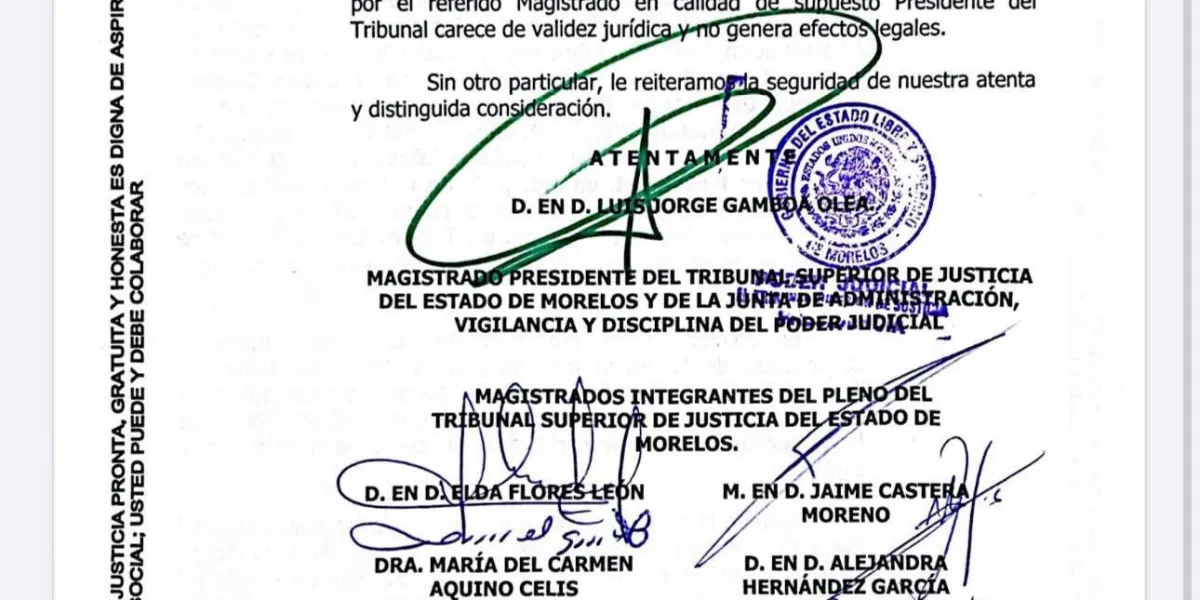 Confirman continuidad de Jorge Gamboa como presidente del TSJ