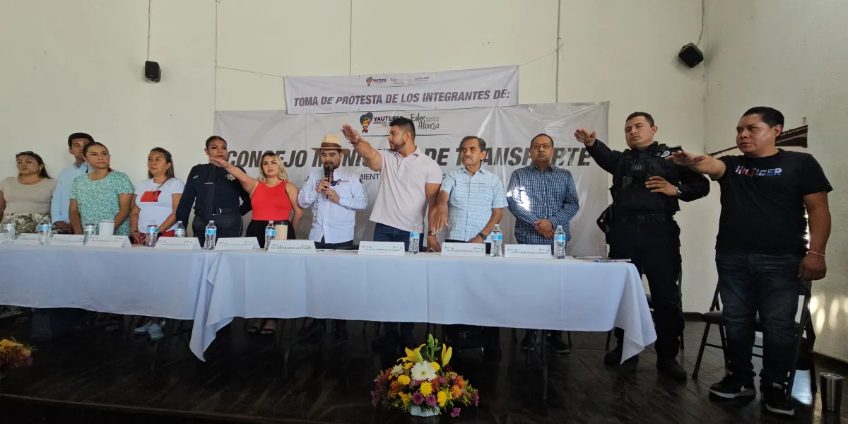En Yautepec, instalan el Consejo Municipal del Transporte 