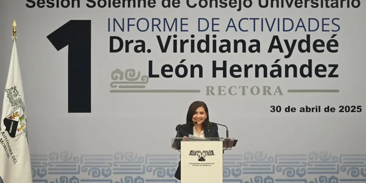 Rindió rectora de la UAEM su informe de actividades 
