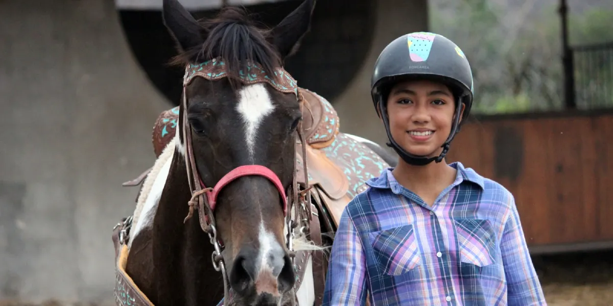 Zoe Hernández, jinete morelense.