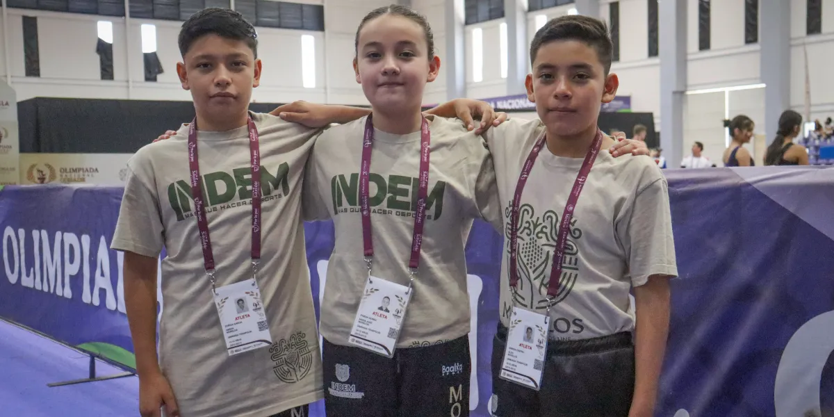 Aaron Zúñiga García, María José Pineda Gómez, y Aldo García Castro competirán en Tlaxcala.