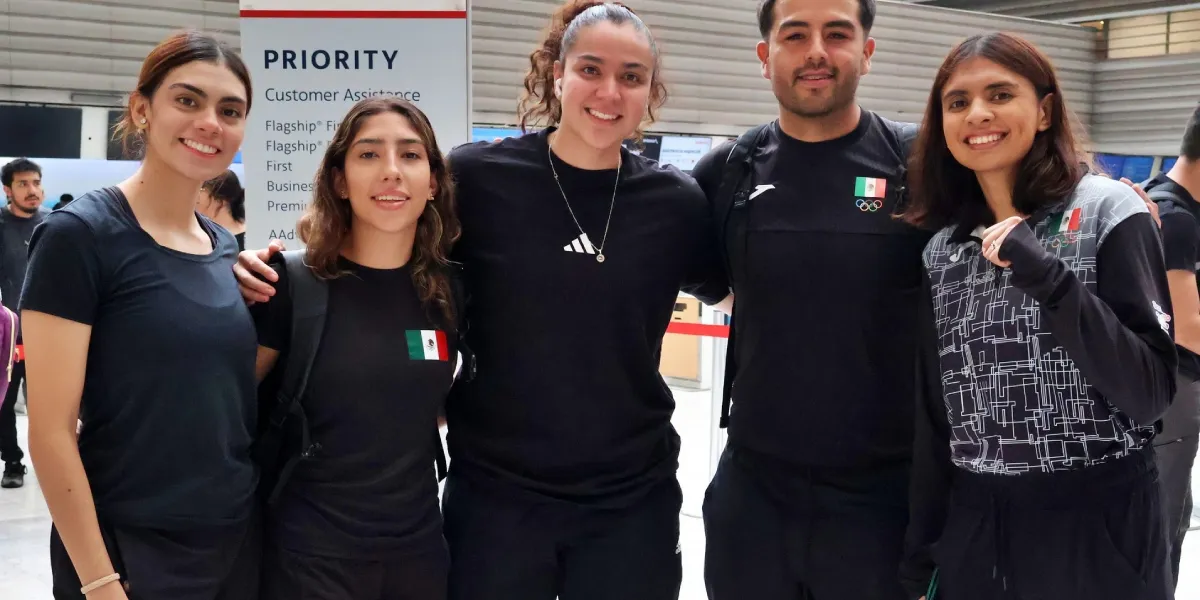 Zaira Salgado viaja con el resto del equipo mexicano.