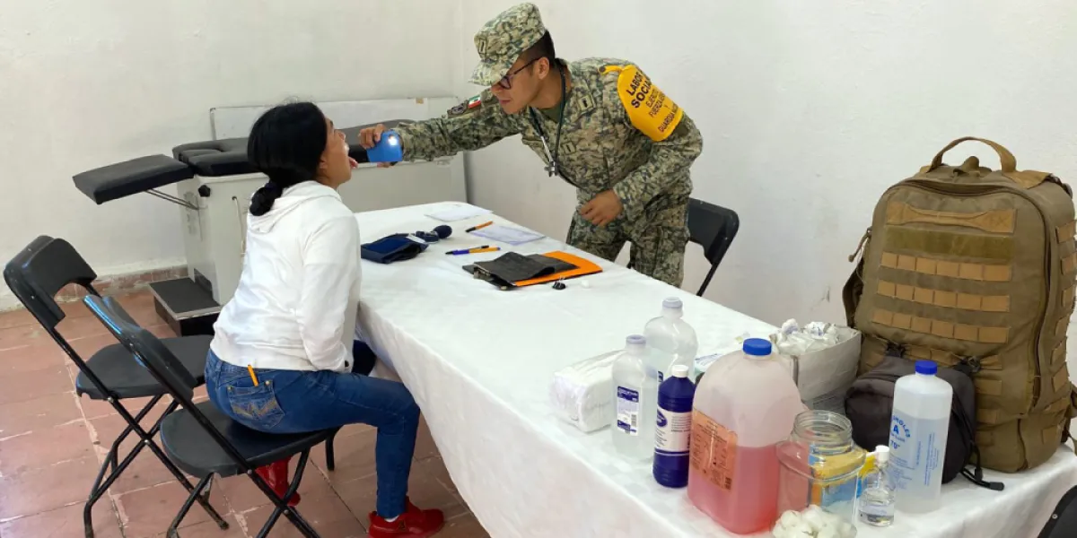 En Totolapan, realiza Ejército Mexicano actividades de labor social