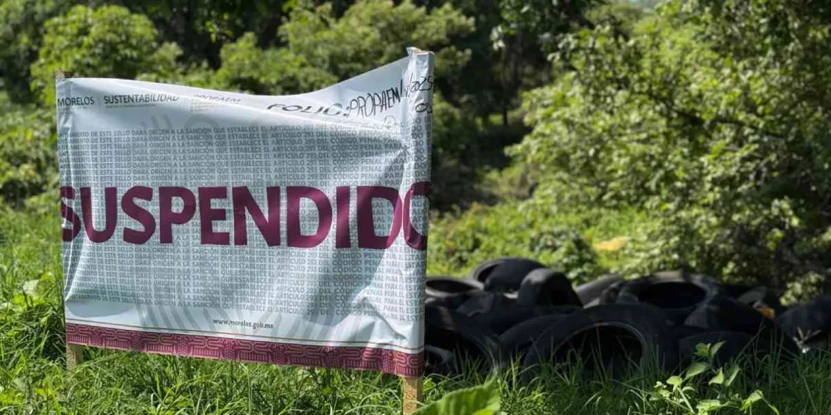 Realiza la SDS, operativo contra tiradero de llantas en Tepoztlán