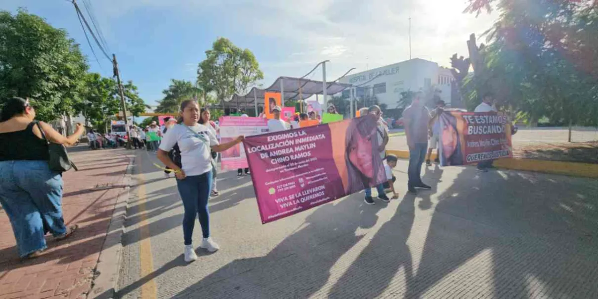 Marcha pacífica en Yautepec para exigir Maylin aparezca
