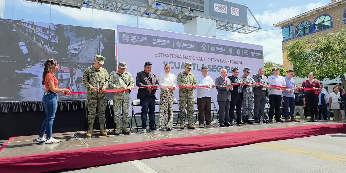 Encabezan autoridades estatales y municipales, inauguración de primer arco de seguridad en Cuautla