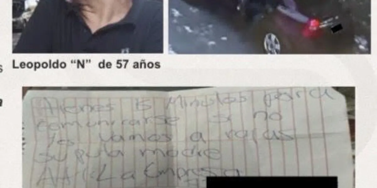 Evidencias del presunto culpable por extorsionar con papelito a una tienda comercial de Cuautla 