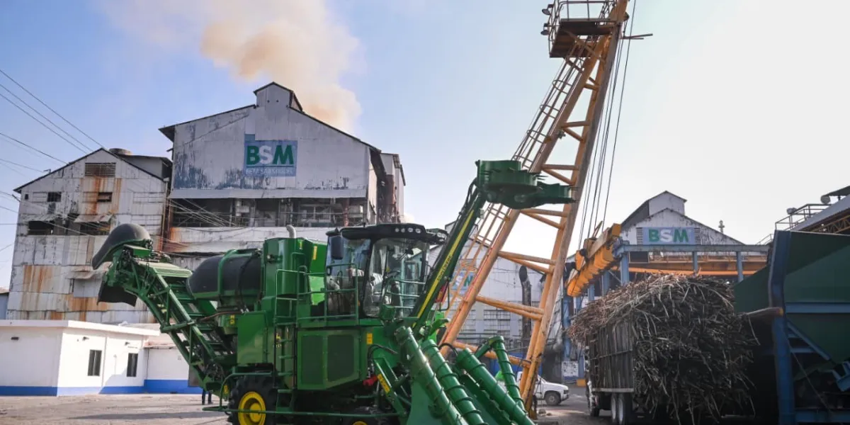 Esta es la maquinaria denominada “cosechadoras en verde” que se entregó a ambos ingenios azucareros previo al arranque de la zafra 2025-2026 con una inversión de 16 millones de pesos 