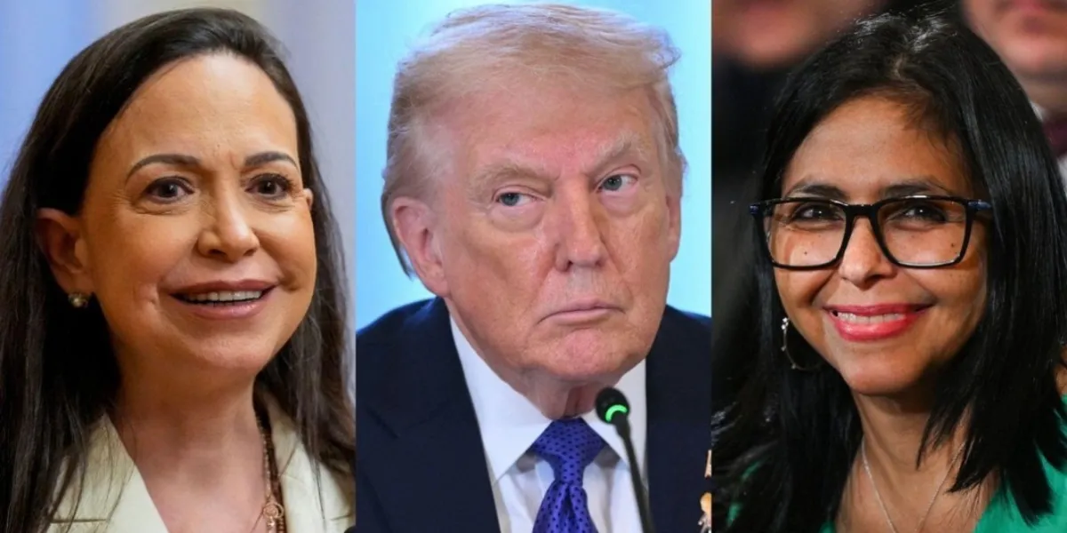 Trump, Corina y Delcy