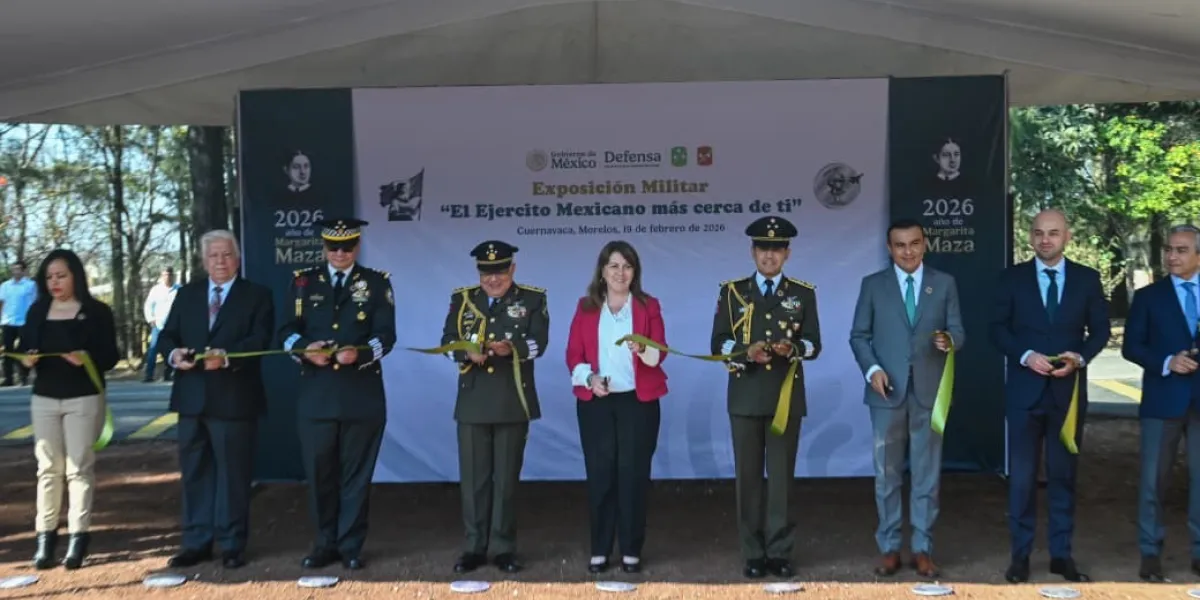 La gobernadora Margarita González Saravia inauguró la exposición “Ejército Mexicano Más Cerca de Ti” en Cuernavaca y destacó la labor de las fuerzas armadas.