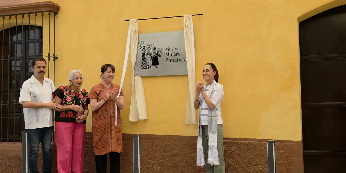 Claudia Sheinbaum y Margarita González Saravia inauguraron el Museo de la Mujer Zapatista en Ayala, un espacio para visibilizar su papel en la historia.