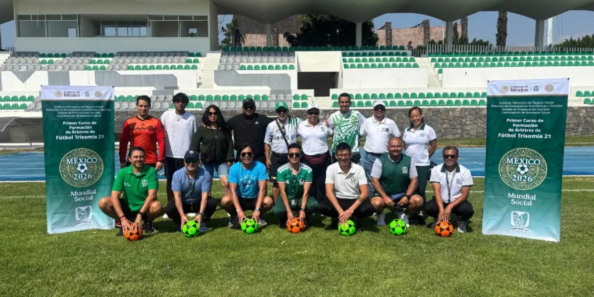 IMSS realiza primer curso de árbitros de fútbol para personas con Trisomía 21 en Oaxtepec