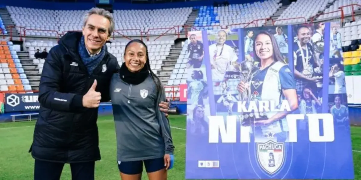 Karla Nieto es homenajeada como ‘Diosa del Viento’ por el Club Pachuca Femenil