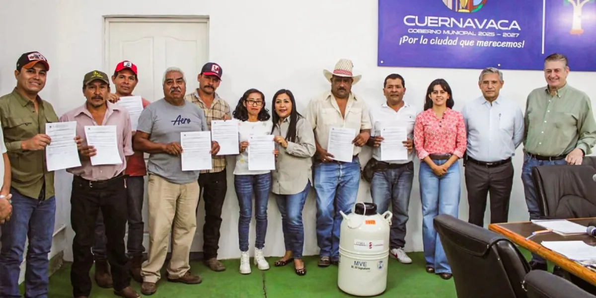 Cuernavaca impulsa el sector ganadero con entrega de 450 dosis de semen a productores