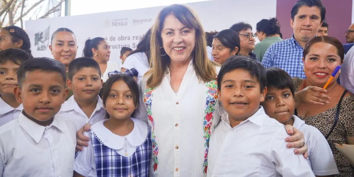 Gobernadora Margarita González Saravia impulsa infraestructura educativa y deportiva en Yautepec