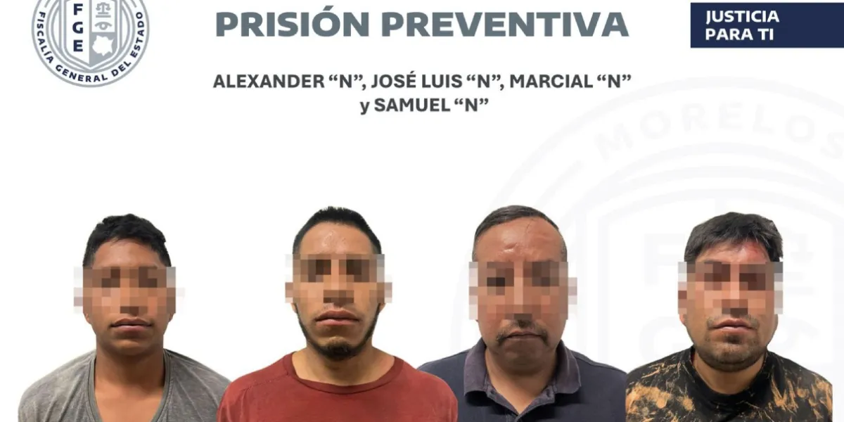 Fiscalía de Morelos imputa secuestro agravado a cuatro detenidos en zona limítrofe con Edomex