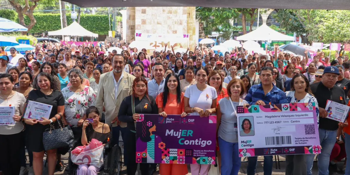 Jiutepec lanza programa “MujER Contigo” para apoyar la economía de mujeres jefas de familia  El Ayuntamiento de Jiutepec y el DIF Municipal pusieron en marcha el programa “MujER Contigo”, una iniciativa enfocada en fortalecer la economía de las mujeres je