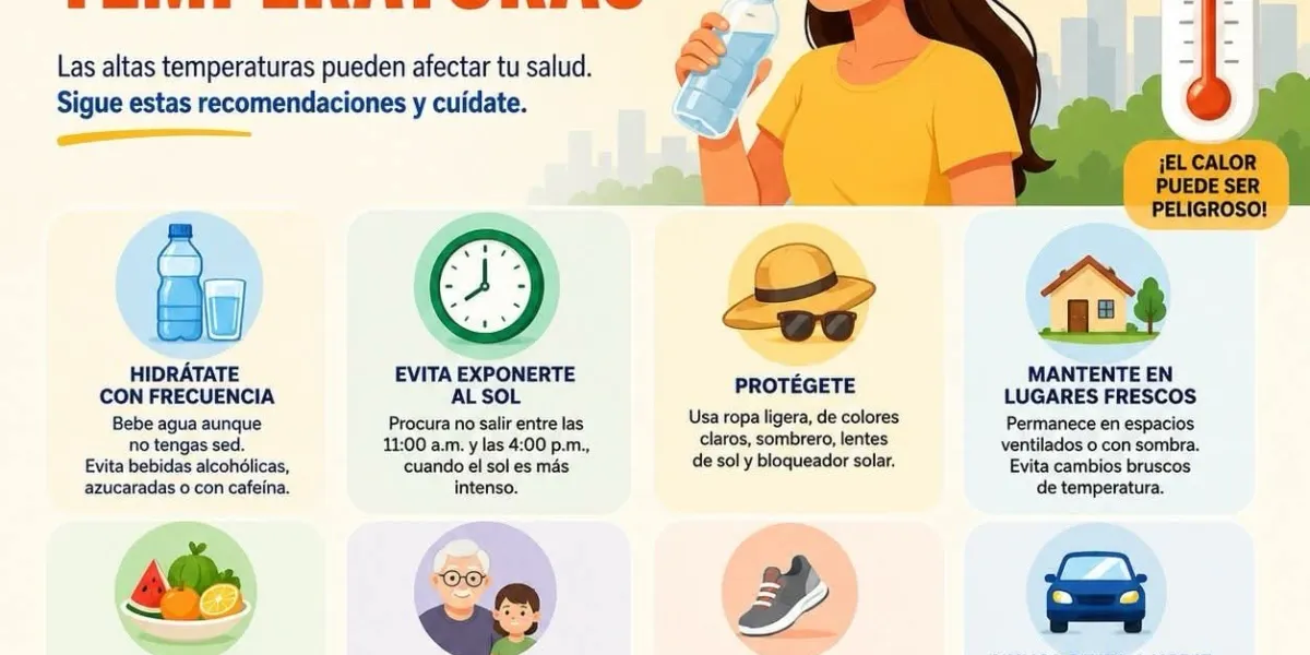 recomendaciones altas temperaturas 