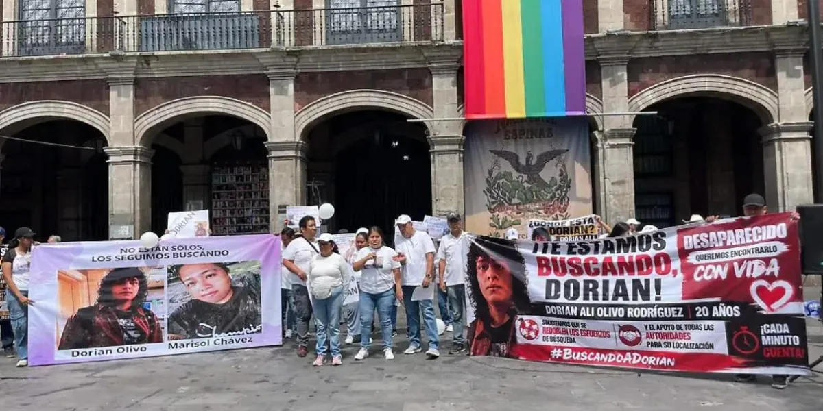 Familias marchan en Cuernavaca para exigir la localización de Dorian Alí y Marisol Chávez