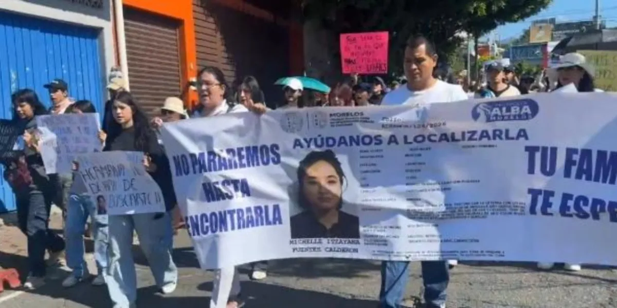 Marchan en Cuernavaca para exigir avances en la búsqueda de Michelle Itzayana