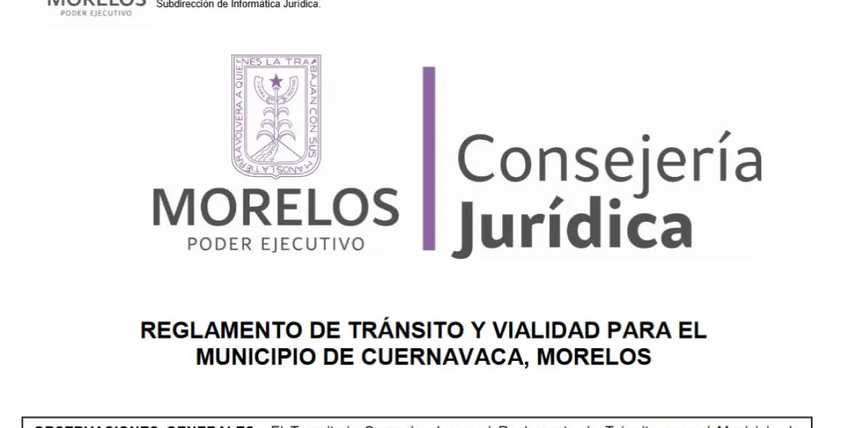 Reglamento Cuernavaca