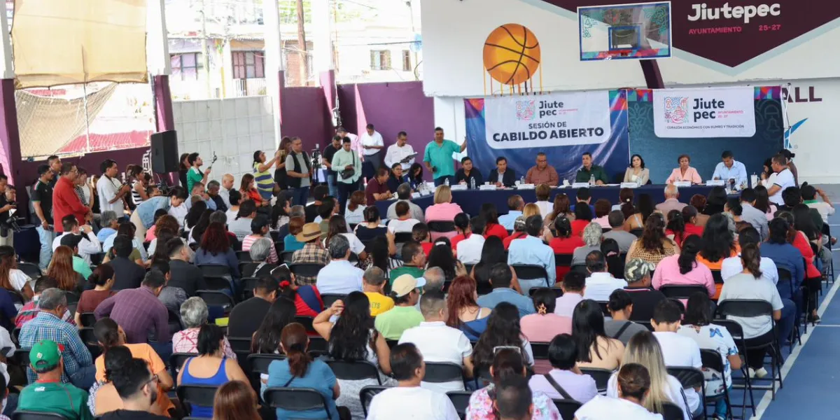 Jiutepec realizó un Cabildo Abierto en Progreso para escuchar a la ciudadanía, informar avances de gobierno y fortalecer la participación ciudadana.